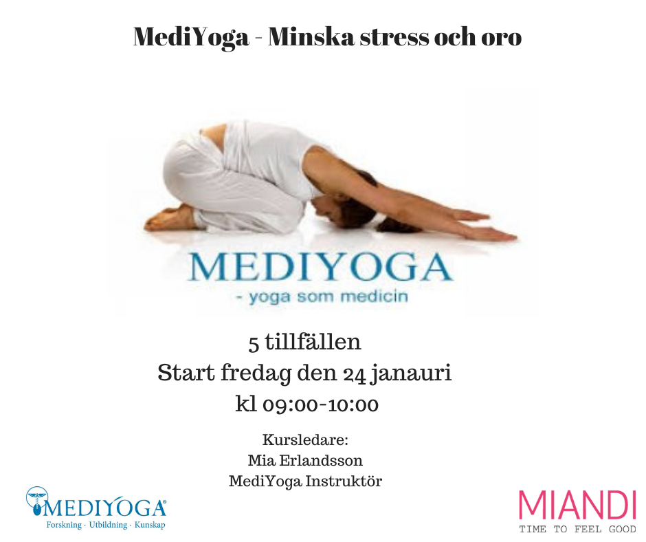 MediYoga - Minska stress och oro- 5 tillfällen fredagar