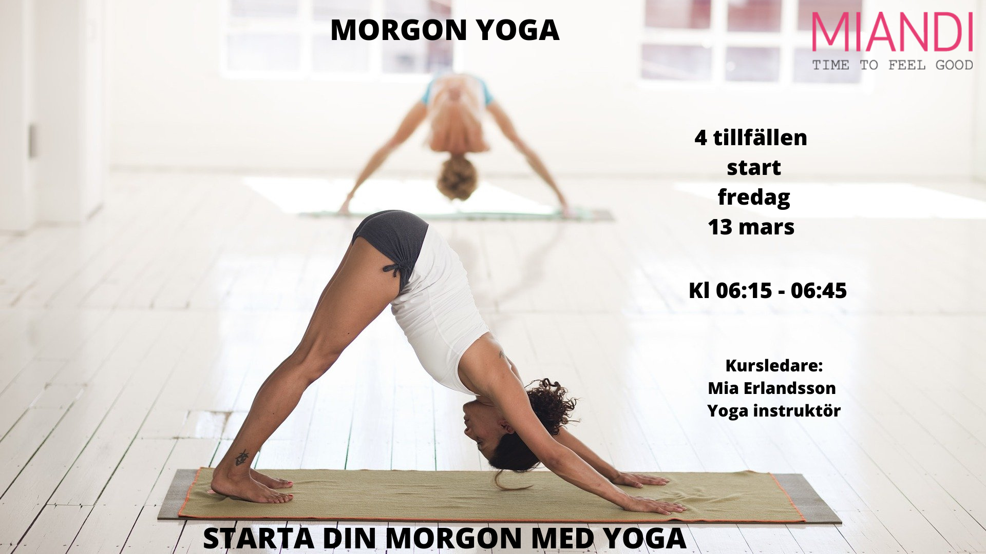 Morgon Yoga 4 tillfällen