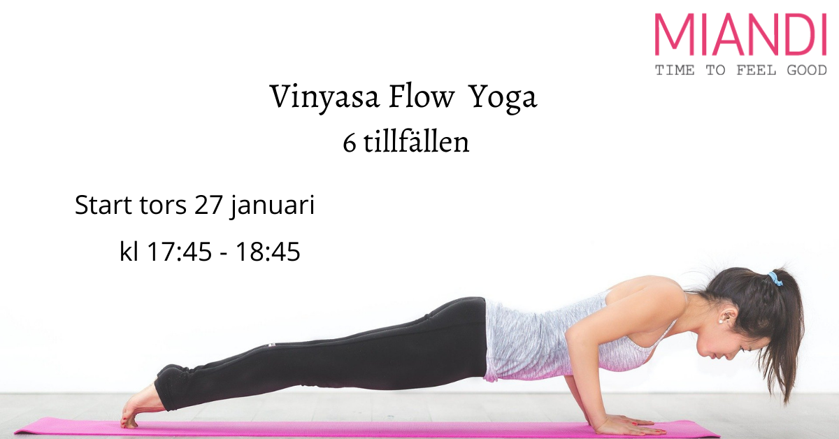 Vinyasa Flow Yoga 6 tillfällen